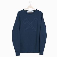 Sweatshirt - biologisch katoen - Club&Axe - Navy blauw via The Driftwood Tales