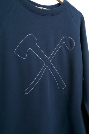 Sweatshirt - biologisch katoen - Club&Axe - Navy blauw from The Driftwood Tales