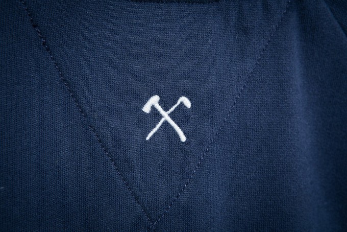 Sweatshirt - biologisch katoen - Club&Axe - Navy blauw from The Driftwood Tales