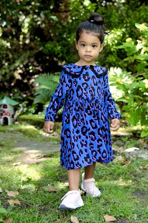 Maya Animal Print Girls Dress from Tilbea London