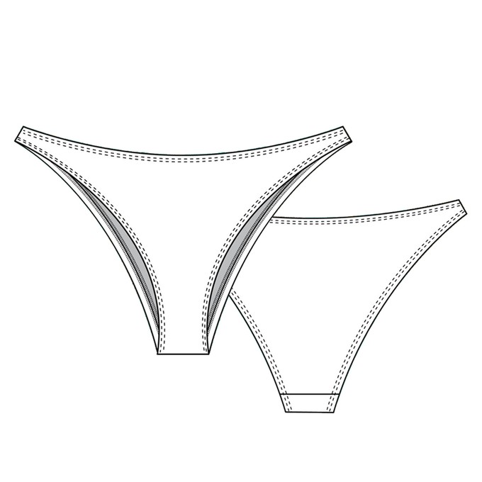 Doodle Brazilian Panty from TIZZ & TONIC