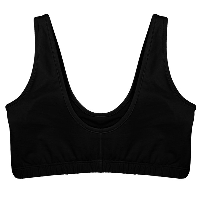 Jet Black: The Everyday Soft Bra (Padded) from TIZZ & TONIC