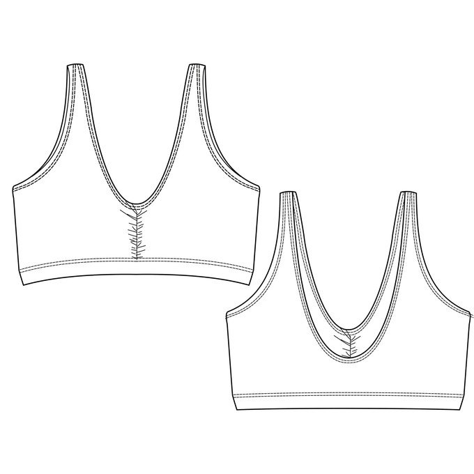 Melon Everyday Soft Bra (Ruched) from TIZZ & TONIC