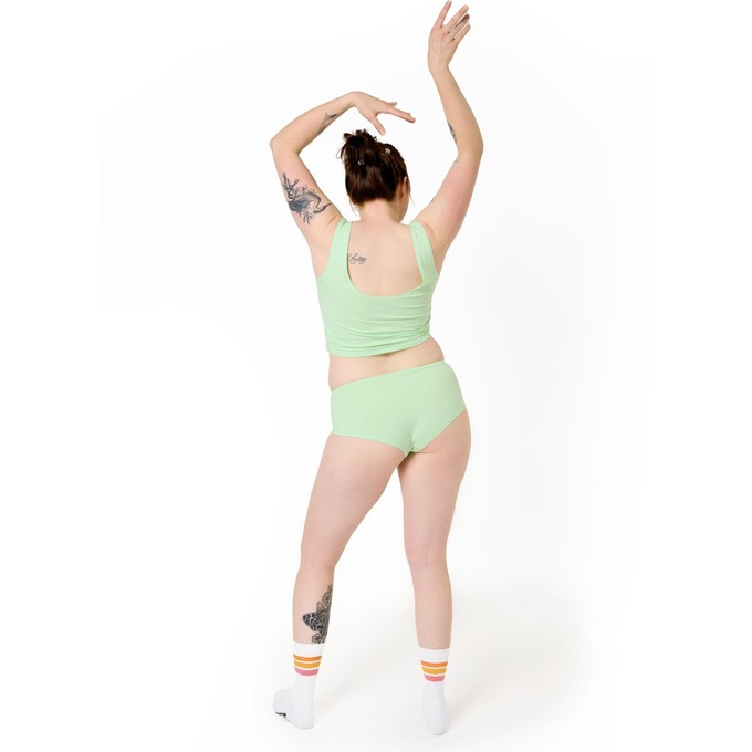 Honeydew Melon Organic Cotton Hipster Panty from TIZZ & TONIC