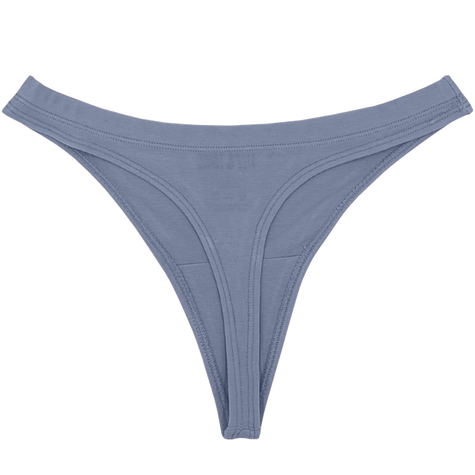 Foxy Grey Supima Cotton Tanga Panty from TIZZ & TONIC