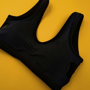 Jet Black Everyday Soft Bra (Padded) from TIZZ & TONIC