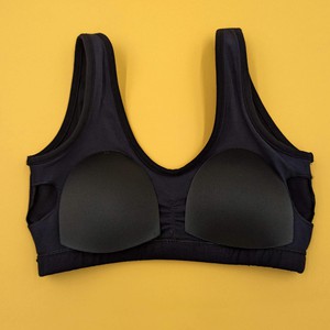 Jet Black Organic Cotton Soft Bra (Padded) from TIZZ & TONIC