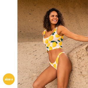 Lemon Organic Cotton Brazilian Panty from TIZZ & TONIC