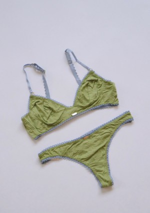 Olive Bamboo Cup Bralette from Troo