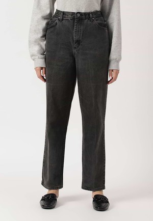 UnWaste Pledge | Graue High Rise Baggy-Jeans in normaler Passform from Un Denim