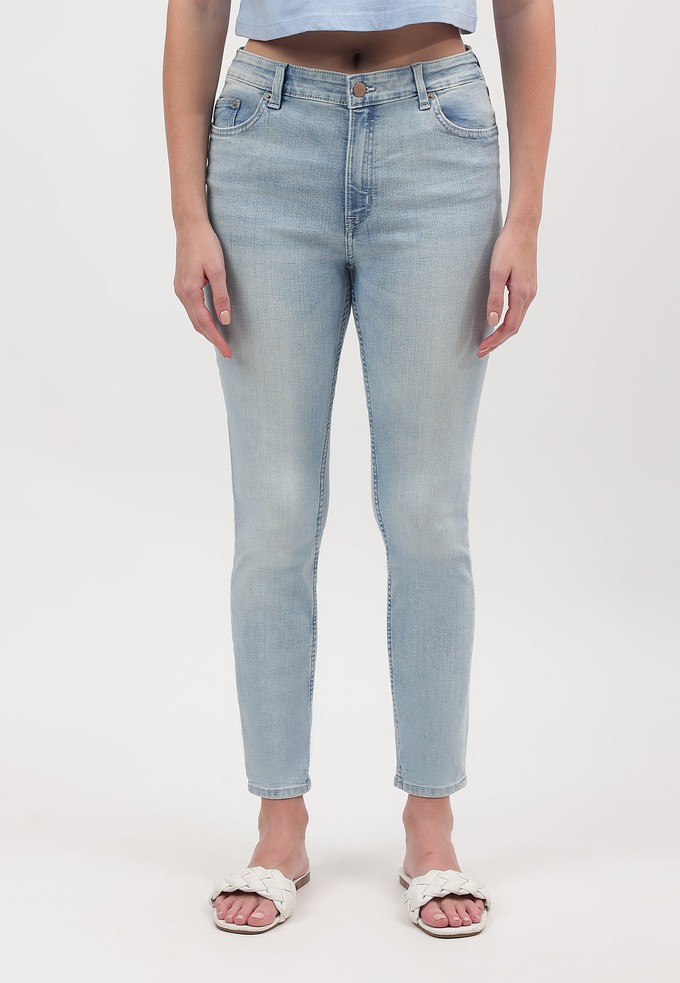 UnExcess Pledge | High Rise Cropped Skinny Jeans in Hellindigo from Un Denim