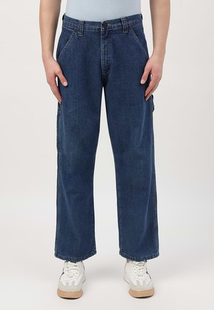 Re.Street Rebel | Dunkle Indigo-Jeans mit hohem Bund und geradem Bein from Un Denim