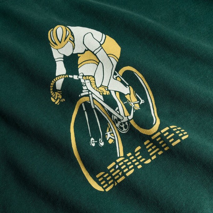 Dedicated Sweatshirt Malmoe Retro Bike Dark Green from UP TO DO GOOD