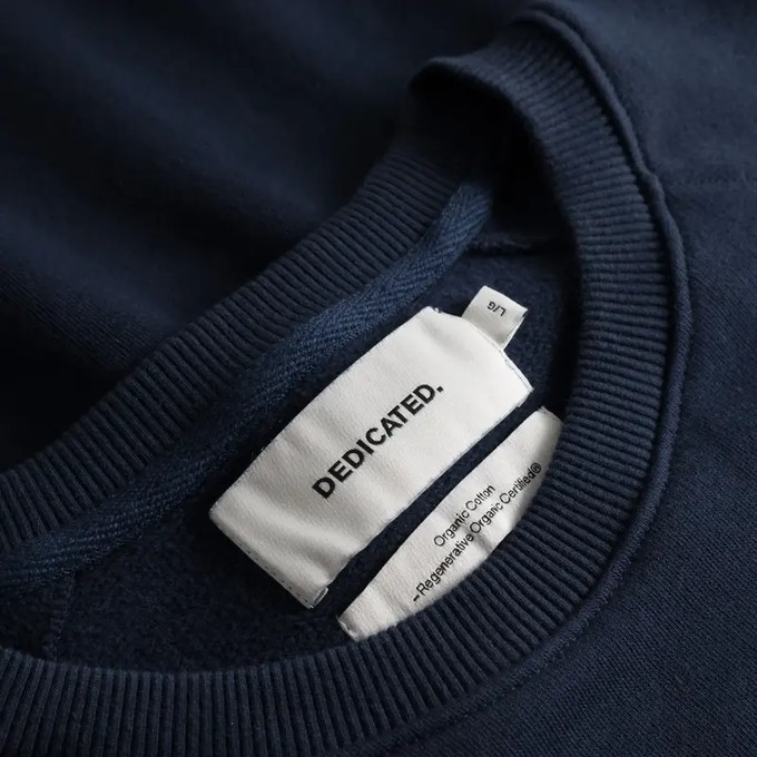 Dedicated Sweatshirt Malmoe support Cut Navy from UP TO DO GOOD