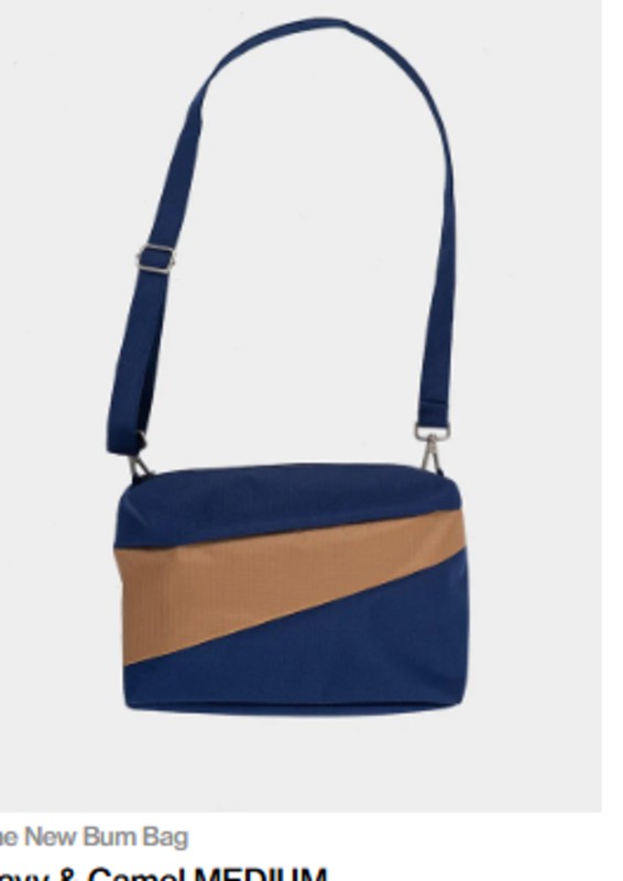 Susan Bijl The New Bum Bag Navy & Camel from UP TO DO GOOD