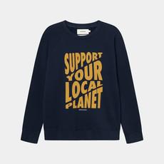 Dedicated Sweatshirt Malmoe support Cut Navy via UP TO DO GOOD