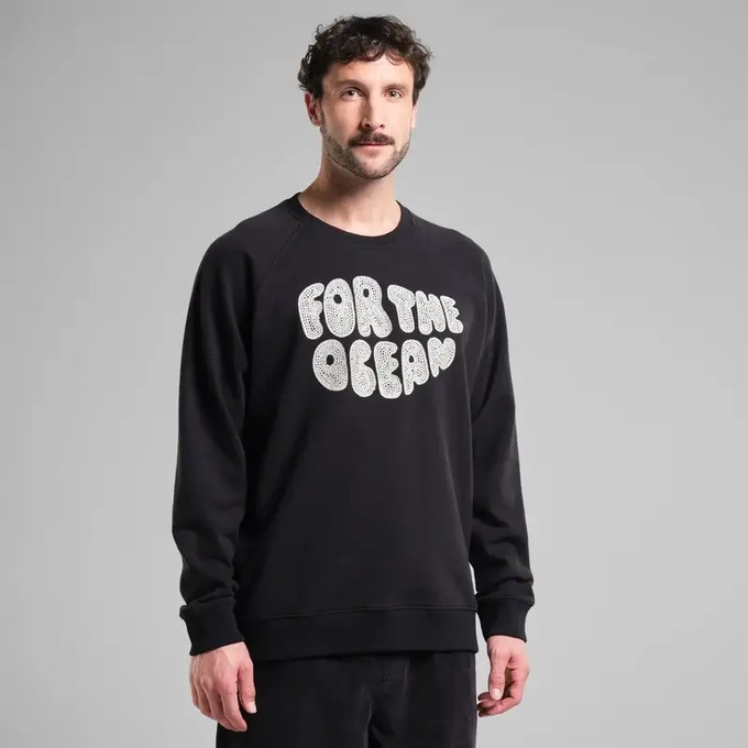 Dedicated Sweatshirt Malmoe Hemp For the Ocean Black from UP TO DO GOOD