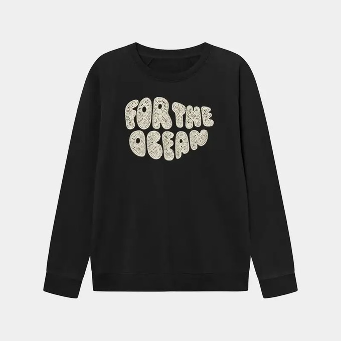 Dedicated Sweatshirt Malmoe Hemp For the Ocean Black from UP TO DO GOOD