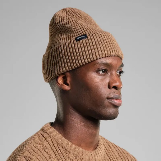 Dedicated Beanie Hemavan Wool Camel Brown from UP TO DO GOOD