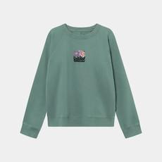 Dedicated Sweatshirt Ystad Daffodil Flowers EMB Forest via UP TO DO GOOD