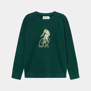 Dedicated Sweatshirt Malmoe Retro Bike Dark Green from UP TO DO GOOD