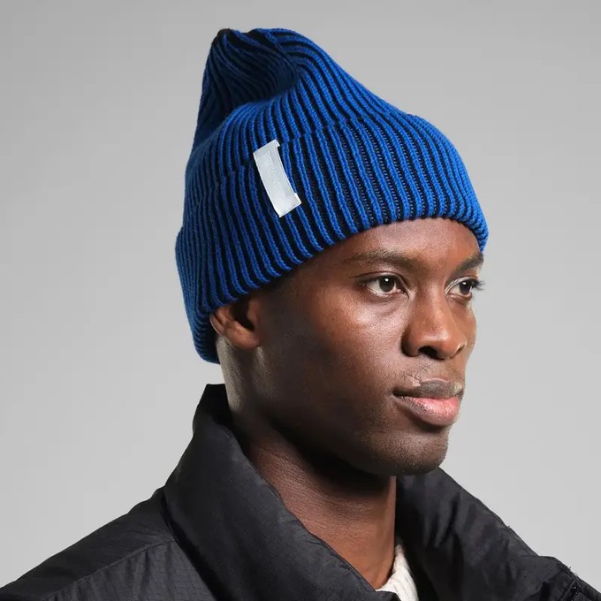 Dedicated Beanie Narvik Brioche Black/Blue from UP TO DO GOOD