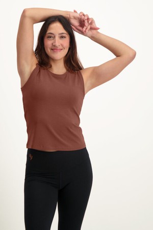 Karuna Balance Loose Fit Tank – Mocca from Urban Goddess