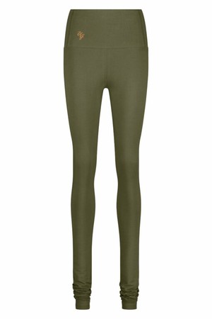 Gaia High Waist Yoga Legging  – Olive from Urban Goddess