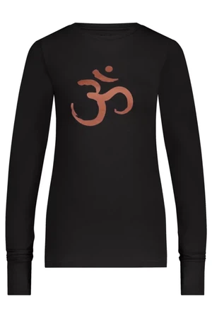 Karuna OM Yoga Longsleeve Shirt – Onyx Black from Urban Goddess