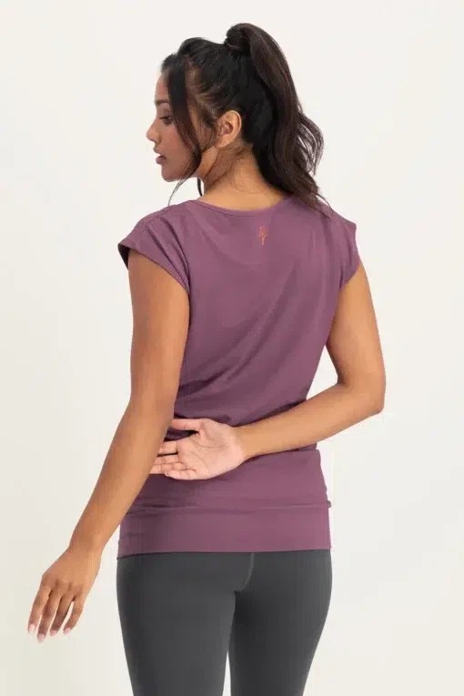 Asana Yoga Tee – Mauve from Urban Goddess