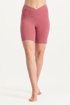 Sati Yoga Biker Shorts  – Hibiscus via Urban Goddess