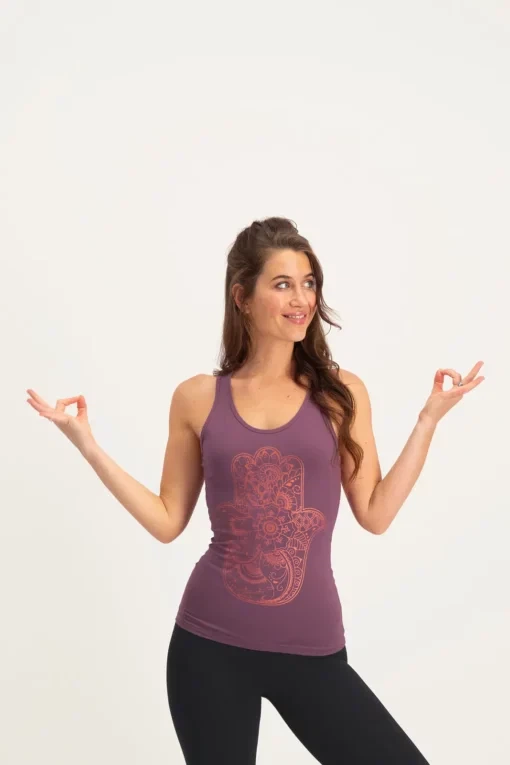 Hamsa Core Yoga-Tank- Mauve from Urban Goddess