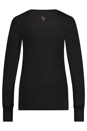 Karuna OM Yoga Longsleeve Shirt – Onyx Black from Urban Goddess