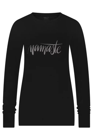 Namaste Core Yoga Longsleeve – Onyx Black from Urban Goddess