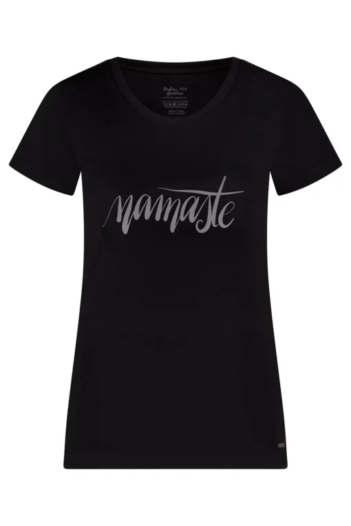 Namaste Core Yoga Tee – Onyx Black from Urban Goddess