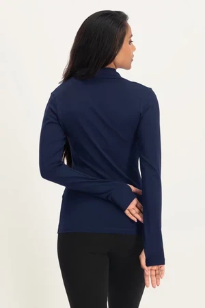 Ishtar Longsleeve Yoga Top – Midnight from Urban Goddess