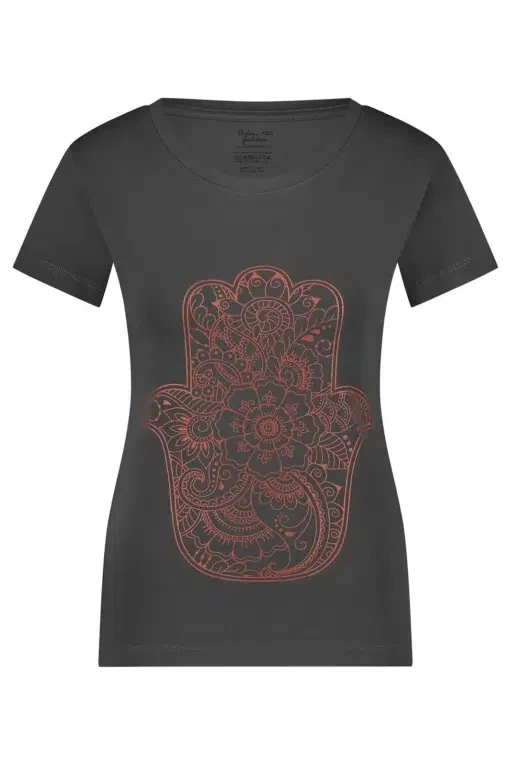 Hamsa Core Yoga-T-Shirt – Ash from Urban Goddess