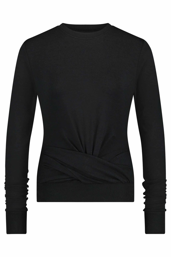 Lakshmi Longsleeve Crop Top – Urban Black from Urban Goddess