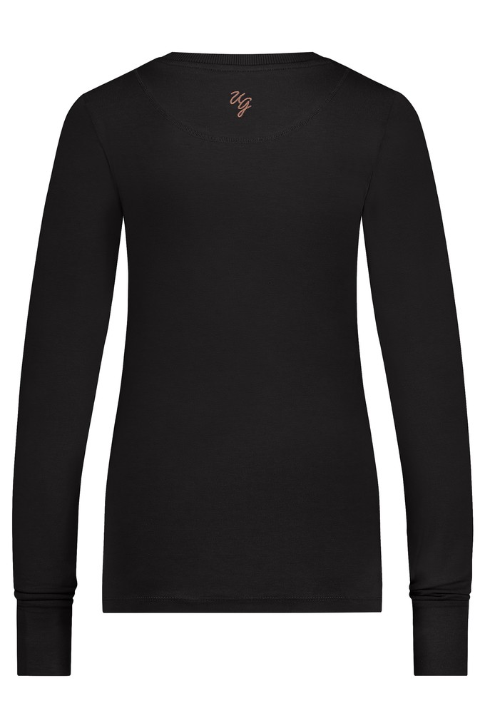 Karuna OM Yoga Langarmshirt – Onyx Black from Urban Goddess