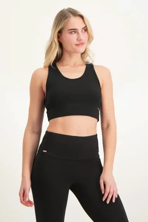 Surya Yoga Sport-BH – Onyx Black from Urban Goddess