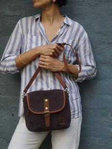 Boo- Eggplant Crossbody Sling via Urban Medley