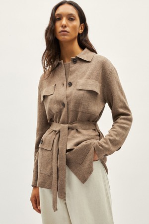 The Linen Cotton Sahariana Jacket - Rope from Urbankissed