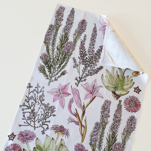 Floral Tea Towel Cotton - Pink Fynbos from Urbankissed