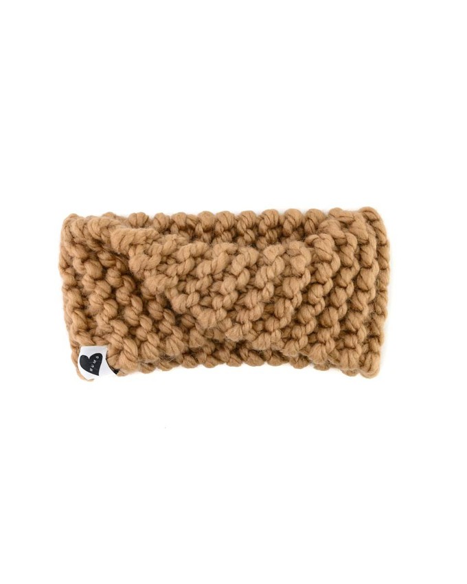 Twisted Knitted Headband - Camel from Urbankissed