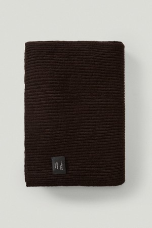 The Woolen Ribbed Scarf - Ebony from Urbankissed