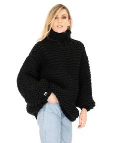 Turtle Neck Sweater - Black via Urbankissed