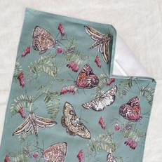 Floral Tea Towel Cotton - Butterfly via Urbankissed