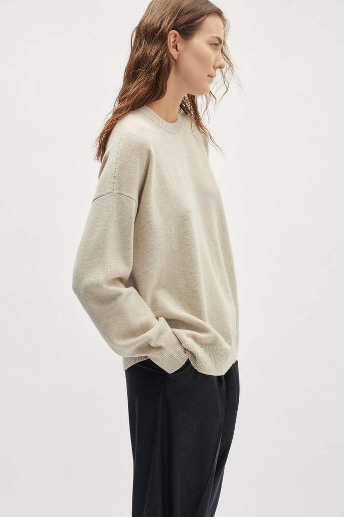 The Woolen Oversize Sweater - Ecru from Urbankissed