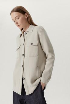 The Merino Wool Long Jacket - Pearl via Urbankissed