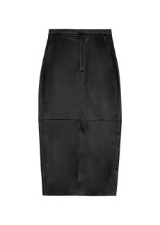 Faux leather skirt via Vanilia